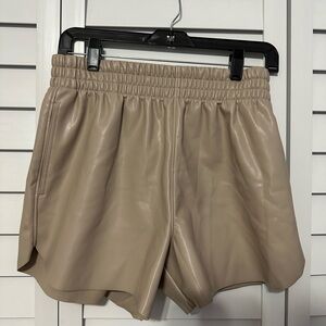 Brand new Abercrombie and fitch vegan leather shorts
